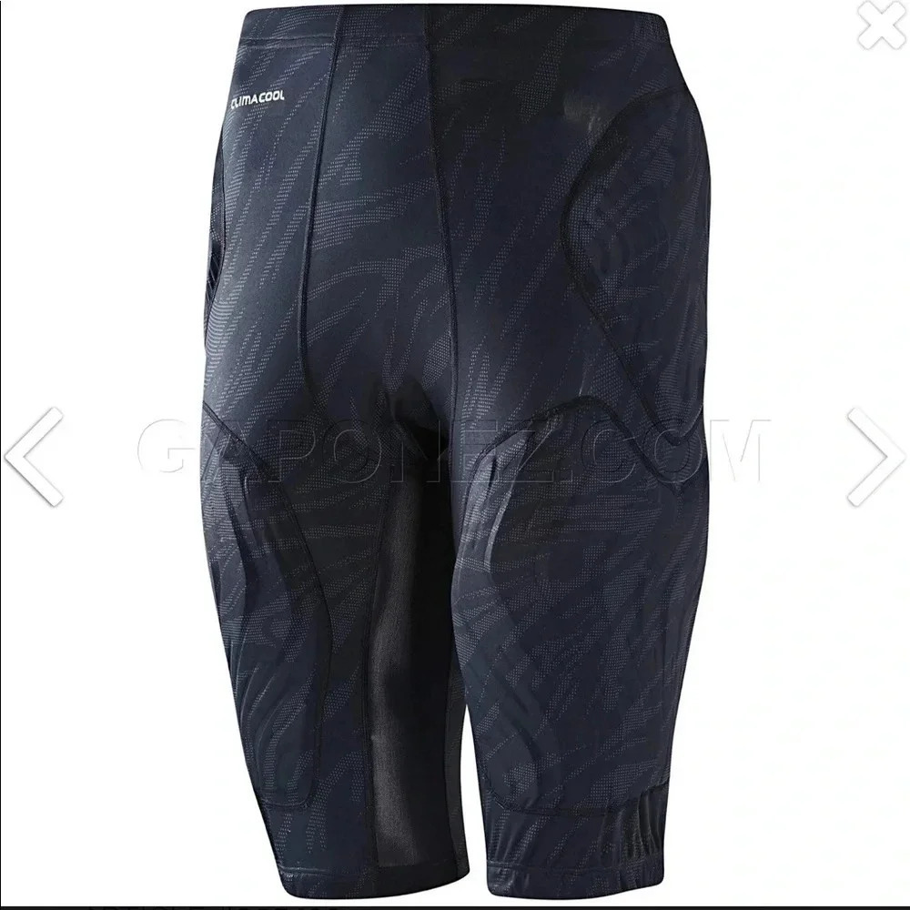 Adidas Padded Shorts Basketball Blue Compression Techfit Climacool Graphics
